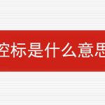 控标是什么意思？的相关内容