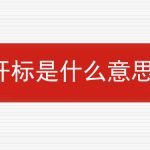 开标是什么意思？的相关内容